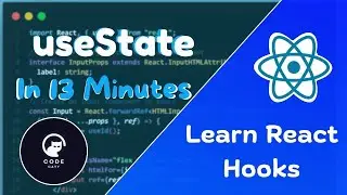 React useState Hook Explained in 12 Minutes: Counter & Form Examples | Code Caty