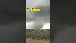 🌪️ 22 февраля 2024 года, Бразилия, Алагоас: смерч обрушился на Эстрела-де-Алагоас.