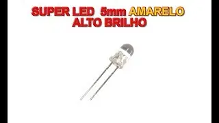 Super Led 5mm Amarelo Alto Brilho