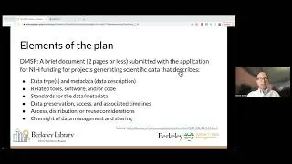 Data Management & Sharing Plans, NIH Funding, and You