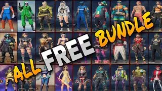 FREE FIRE ALL FREE BUNDLE || ALL FREE MALE AND FEMALE BUNDLES || ALL FREE BUNDLE IN FREE FIRE