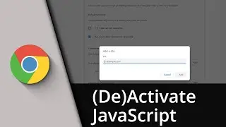 Chrome activate Javascript | Chrome deactivate Javascript ✅ Tutorial