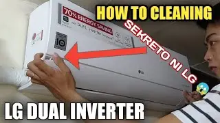 MAG ISA LANG AKO NAG LINIS // AC CLEANING 1V1 LG DUAL INVERTER
