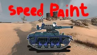 Ускоренное рисование Танка. Wot . Арлекин. Part 1