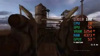 GeForce GTX 1660 -- AMD Ryzen 5 2600 -- STALKER Clear Sky Benchmark