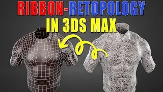 Topology Hard Surface: Retopology and Ribbon In 3ds Max || N°_210