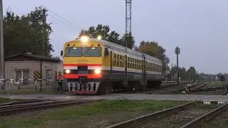 Дизель-поезд ДР1АМ-246 на ст. Добеле / DR1AM-246 at Dobele station