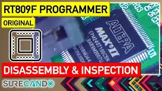 RT809F Programmer disassembly and inspecting loose part inside. BIOS Chip IC VGA ICSP LCD LED