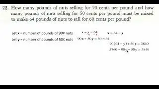 Systems of Equations Word Problems. Question 22