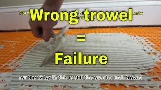 How to select the correct trowel. Cómo seleccionar la llana correcta