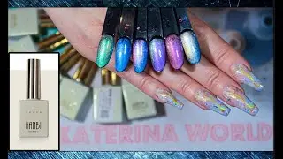 Обзор / Мерцающий магнитный гель лак HANBI /Aliexpress.
