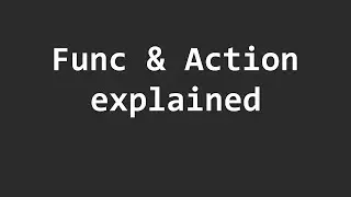 Understanding Functions and Actions