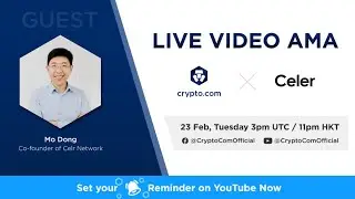 [CELR] - Live Video AMA with Mo Dong, Co-founder of Celer Network
