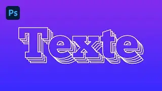 Tuto Photoshop : Effet de Texte aux Contours Multiples