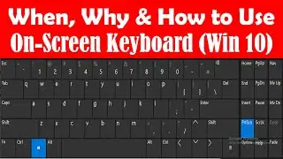 How to Enable On Screen Keyboard Windows 10 - On Screen Keyboard Windows 10- Virtual Keyboard Win 10