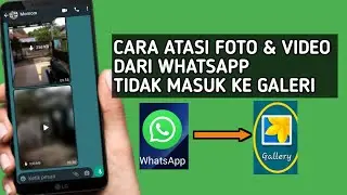 CARA MENGATASI FOTO & VIDEO WHATSAPP TIDAK MASUK DI GALERI | cara foto video wa muncul di galeri