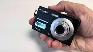 Olympus FE-20 old digital photo camera 8.0 MPX 3x optical zoom AF compact device black
