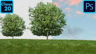 ENGLISH #20 How to Cut Out and Select Trees using Channels in Adobe Photoshop CC 2020