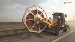 Строительство ЛКС с ВОЛС в укрепленной обочине автодорог