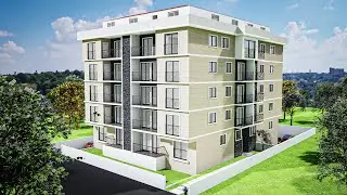Modern Apartman Dış Cephe Tasarımı Modelleme Ve Daire Turu