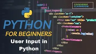 User Input in Python | Learn Python for Beginners in 2023: The Complete Tutorial