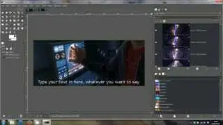 GIMP Tutorial - add text to an animated GIF movie clip - quick and easy