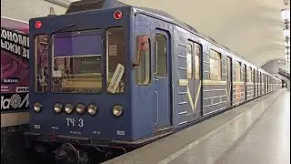 Поездка по Московско-Петроградской линии СПб на поезде 81-540.1/541.1 Парнас - Купчино часть 1