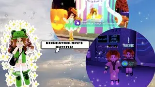 RECREATING HALLOWEEN NPC'S OUTFITS! ROBLOX ROYALE HIGH