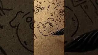 Рисуем сумасшедшую хрюшку, кстати, бытро поставил лайк! Пожалуйста ❤️ 