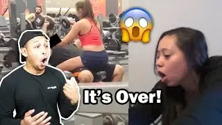 GUY GETS BONER w/HOT PHYSICAL TRAINER! Girlfriend Flips!