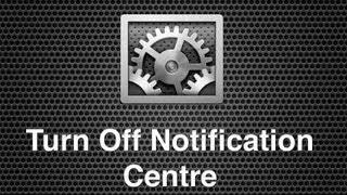 Turn Off Notification Centre & Notifications In Mac OS X