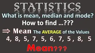 What is mean in statistics | mean formula 