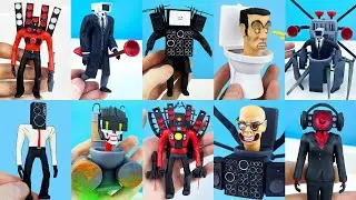 Making All Skibidi Toilet and Titans with photopolymer resin 🤖 DIY Figures
