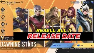Dawning Stars ( SuperHERO ) Skin Event 2023 RELEASE DATE | Vale Chou Lancelot Bruno Esmeralda