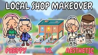 Preppy vs. Beige Aesthetic Local Shop 🛍️ Toca Boca House Ideas 😍 TOCA GIRLZ