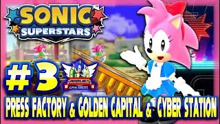 Sonic Superstars PS4 (1080p) - Retro Diner Style Super Amy Costume Playthrough Part 3