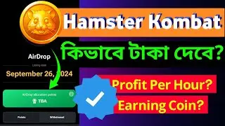 Hamster combat কিভাবে টাকা দিবে? profit per hour or earning coin? Hamster combat Update!