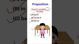 Correct use of prepositions / Use of ' in front of ' / #shorts