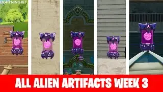 All Week 3 Alien Artifacts Locations - Fortnite Chapter 2 Season 7