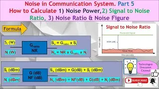 Noise Part 5. How to Calculate Signal-to-Noise Ratio (S/N), Noise Ratio (NR) & Noise Figure (NF).