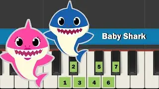 Baby Shark Dance  | Easy Piano Tutorial