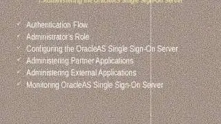 ORACLE APPLICATION SERVER ADMIN ONLINE TRAINING