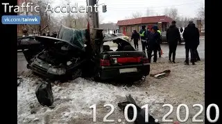 Подборка аварии ДТП на видеорегистратор за 12.01.2020 год