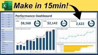 Make an INTERACTIVE Excel Dashboard in Just 15 Minutes