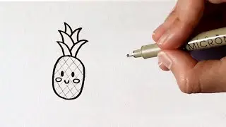 Zo teken je een schattige Ananas! | Doodle Dag #46