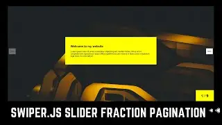 How to create a slider fraction pagination using swiperjs