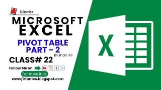 MS Excel - Pivot Table Full Detail | Using the Pivot Table in MS Excel | 