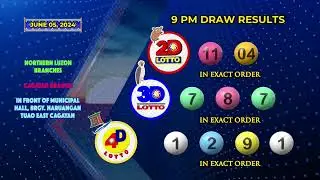 [LIVE] PCSO 9:00 PM Lotto Draw - June  5, 2024