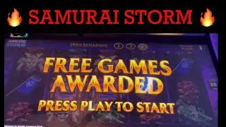 🔥 SAMURAI STORM 🔥 SLOT MACHINE 🎰 POKIE WINS