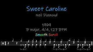 Sweet Caroline, Chords, Lyrics and Timing